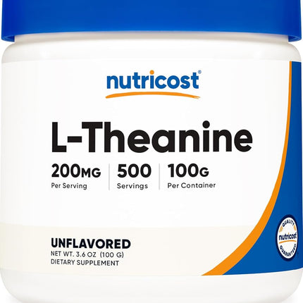 L-Theanine Unflavored 3.6 oz Nutricost