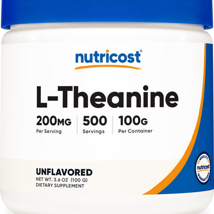 L-Theanine Unflavored 3.6 oz Nutricost