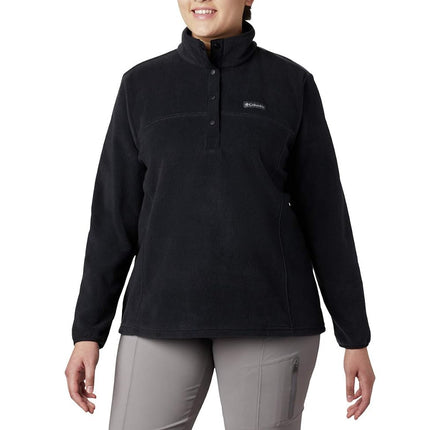 Columbia Women's Benton Springs Half Snap Pull Over Ii, Black, 1x