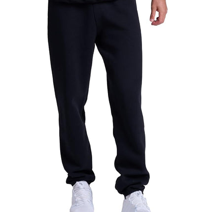 Russell Athletic Men's Dri-Power Closed Bottom Fleece Sweatpants (No Pockets), Black, Large