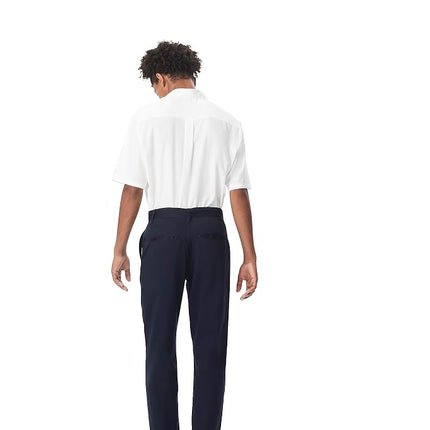 French Toast Boys Pantalones Chinos Elásticos de Ajuste Recto con Cintura Ajustable (Estándar y Robusto), Azul Marino, 36W x 30L US, Azul Marino, 36W x 30L