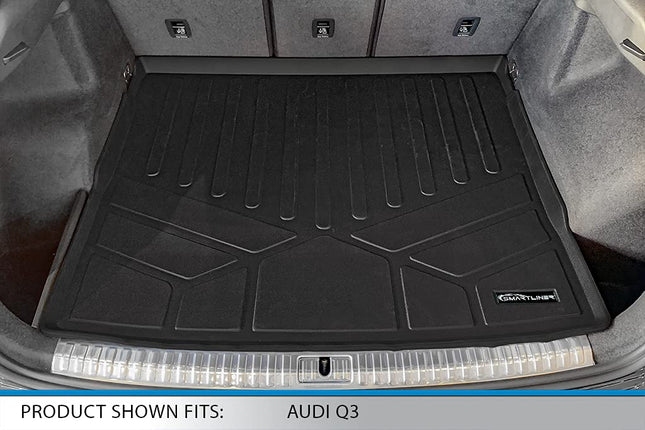 SMARTLINER Tapis de Coffre sur Mesure Tous Temps Noir pour Audi Q3 2019-2021