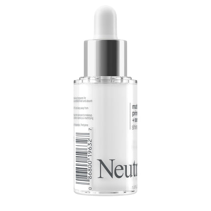 Neutrogena Shine Control Matte Booster Face Primer & Serum, Skin-Mattifying Serum-to-Primer with Rice Protein, Absorbs Excess Oil & Keeps Skin Shine Free, 1.0 fl. oz