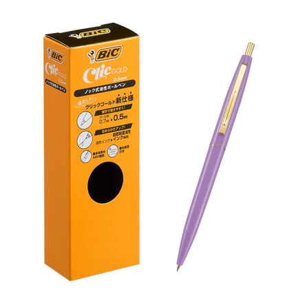 Big CFCGLAV05BLKJ Ballpoint Pen, Click Gold, 0.5, 