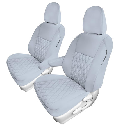 FH GROUP Housses de siège sur mesure en néoprène pour Toyota Sienna 2011-2020 avec insert Neosupreme résistant à l'eau - Ensemble avant CM5020SOLIDGRAY-FRONT-AVC