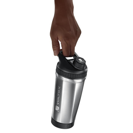 VOLTRX ChillMix Shaker Bottle Insulated Stainless Steel - USB C Rechargeable Electric Protein Shake Mixer, Shaker Cups for Protein Shakes and MealReplacement,(Misty Lilac)