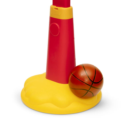 Delta Children - Disney Mickey Mouse Plastic Basketball Set - Includes Basketball Hoop, 1 Basketball and Ball Pump, Red/Black