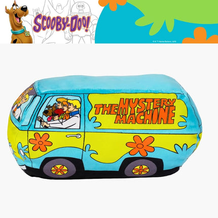 Scooby Doo Mystery Machine Van Decorative Pillow, 13.3 in x 7.8 in, Super Soft Plush, (Officially Licensed Product) by Franco Collectibles