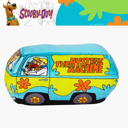 Scooby Doo Mystery Machine Van Decorative Pillow, 13.3 in x 7.8 in, Super Soft Plush, (Officially Licensed Product) by Franco Collectibles