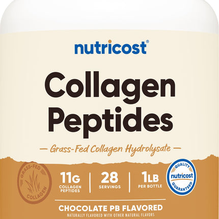 Collagen Peptides, Chocolate PB, 16.2 oz (454 g), 