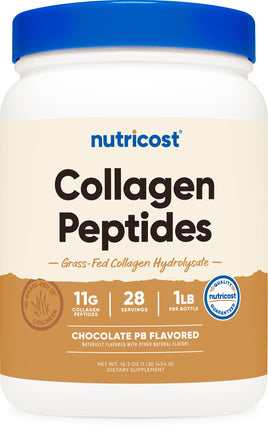 Collagen Peptides, Chocolate PB, 16.2 oz (454 g), 