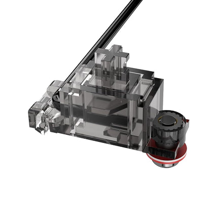 DUROCK Stabilizer V2, Screw in Stabilizers with 2u 6.25u 7u Wires, PCB Mount Keyboard Stabilizers for Mechanical Keyboards (V2 Smokey Black 100% Kit)