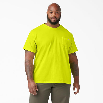 Dickies Men's Heavyweight Crew Neck Short Sleeve Tee T-Shirt, Bright Yellow, 3XL