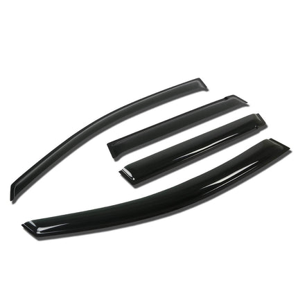 DNA MOTORING Set of 4 Tape-On Window Rain Guards f