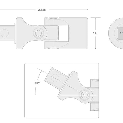 TEKTON 1/2 Inch Drive Universal Joint | SHA22102