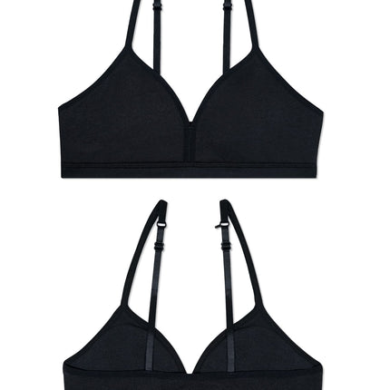 Fruit of the Loom Girls' Soft and Smooth Training Bra, Blush Rose/Grey Heather/Charcoal Heather, X-Small