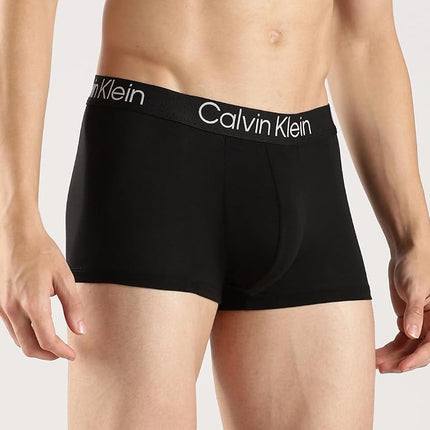 Calvin Klein Men's Ultra Soft Modern Modal Trunk, 3 Black, XL