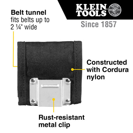Klein Tools 5707 PowerLine Nylon Tape Measure Holder, Black by Klein Tools