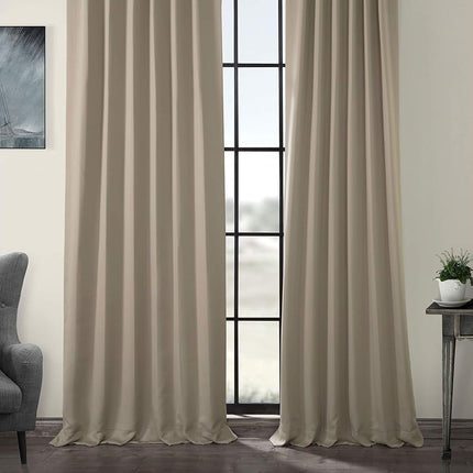 HPD Half Price Drapes Room Darkening Curtains 120 Inches Long for Bedroom & Living Room (1 Panel), 50 X 120, Classic Taupe
