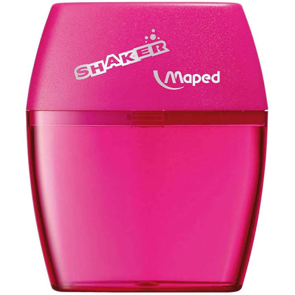 Maped Shaker 2 Hole Canister Pencil Sharpener, Pack of 20, Assorted Colors (534755)