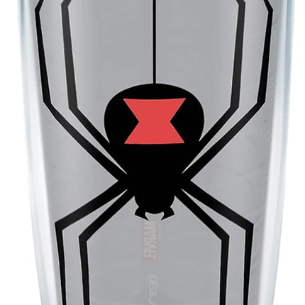 Tervis Marvel - Black Widow Made in USA Double Walled Insulated Tumbler Travel Cup Keeps Drinks Cold & Hot, 16oz, Clear