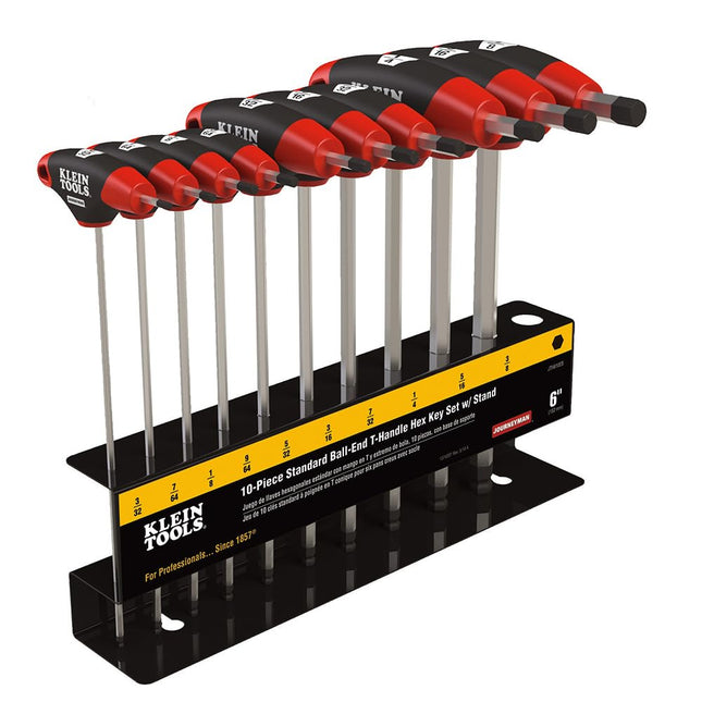 KLEIN TOOLS JTH610EB Ball End T-Handle Hex Key Set
