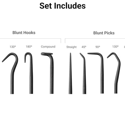 TEKTON Blunt Pick and Hook Set (9-Piece) | PNH90001 | Made in USA