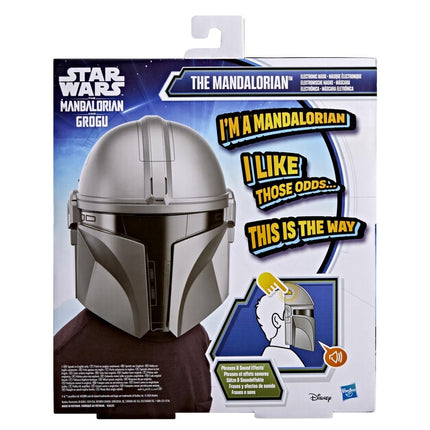 Star Wars The Mandalorian Electronic Mask with Phrases & Sound Effects, Costume for Children, Toys for Boys & Girls Ages 5+