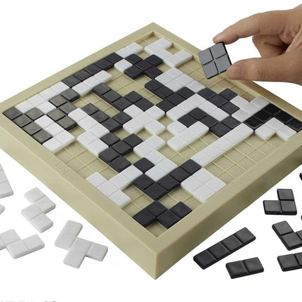 Mattel Games Blokus Duo 2-Player Strategy Board Game, Family Game for Kids & Adults with Black and White Pieces, FWG43