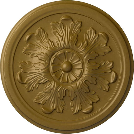 Ekena Millwork CM12LEGLS Legacy Acanthus Ceiling Medallion, Hand-Painted Gold, 12 3/4" OD x 7/8" P (Fits Canopies up to 3 1/2")