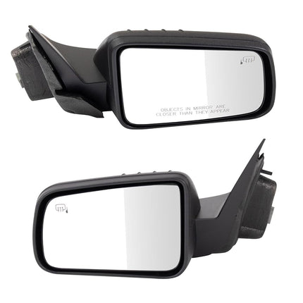 TRQ Driver & Passenger Side Mirror Set Power with 
