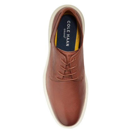Chaussures richelieu à bout droit Grand+ pour homme Cole Haan, cuir fauve/ivoire, 8.5-W US