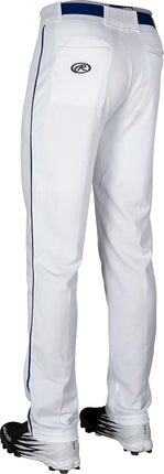Rawlings Men's Piped Pants, White/Navy, Medium