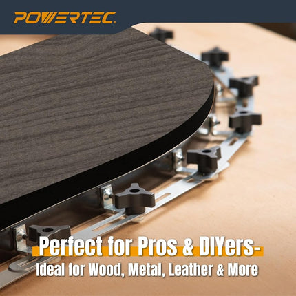 POWERTEC 71527 Plantilla de curva flexible de 107 pulgadas - Herramienta profesional para trabajar la madera con contorno