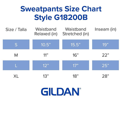 Gildan Kids' Elastic Bottom Youth Sweatpants, Black, Medium
