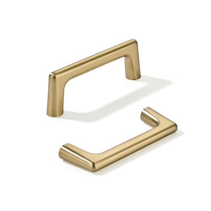 khtumeware 10 Pack Brushed Brass Cabinet Pulls 3-3