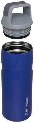 Stanley IceFlow Cap and Carry+ Water Bottle 16 OZ | Wide Mouth Twist Lid | Lightweight & Leakproof for Travel & Gym | Insulated Stainless Steel | BPA-Free | Lapis Glimmer