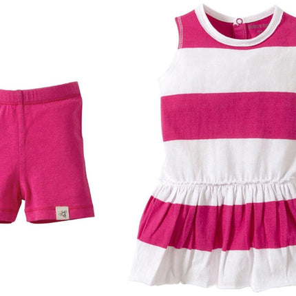 Burt's Bees Baby Baby Girls' Rugby Stripe Dress Se