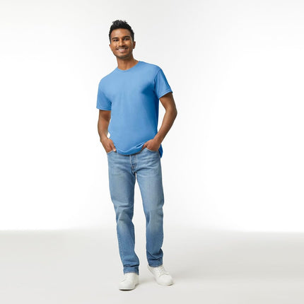 Gildan Heavy Cotton T-Shirt, Style G5000, Multipack, Carolina Blue (3 Pack), XXL (Pack of 3)