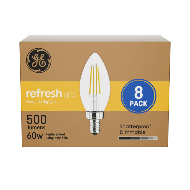 GE Relax LED Light Bulbs, Candle Light, Soft White