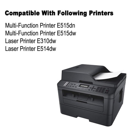 Reemplazo de cartucho de tóner Brother E310 para Dell E514dw, E515dw, E515dn - Paquete de 2 (negro)