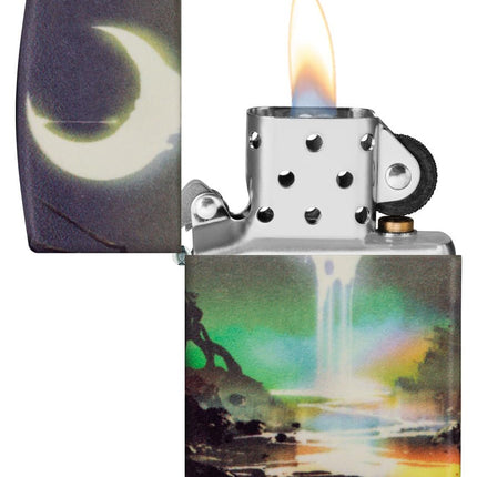 Zippo Moon Dream Design 540 Color Glow in The Dark Pocket Lighter