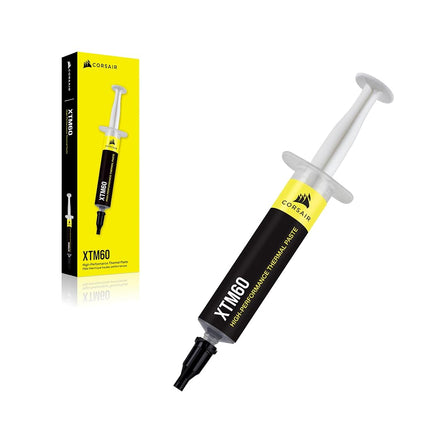 Corsair XTM60 High Performance Thermal Paste for CPU or GPU, 3g - Low Viscosity, Long-Term Stability, Easy Application, Included Applicator Card