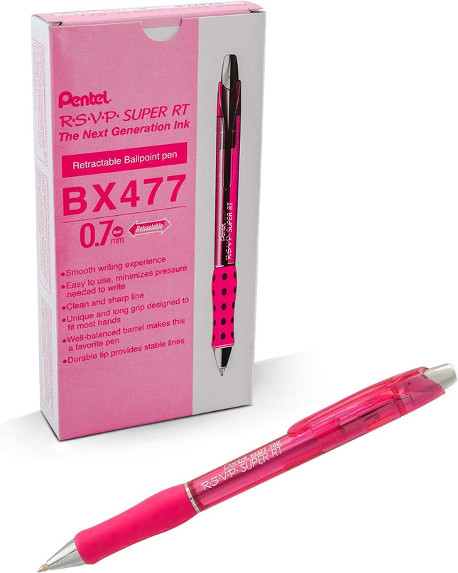 Pentel RSVP Super RT Ballpoint Pen, (0.7mm) Fine L