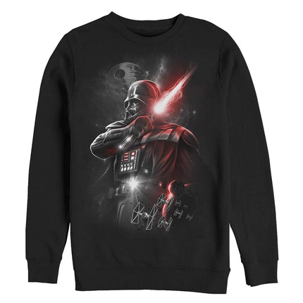 Star Wars Unisex's Men's Dark Lord Darth Vader Graphic T-Shirt, Black Crew Fleece, Medium