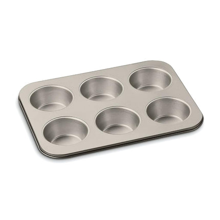 Cuisinart Chef's Classic Non-Stick 6 Cup Jumbo Muffin Pan, 14", Bronze