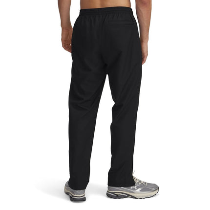 Pantalon de survêtement coupe-vent Under Armour Rival pour homme, (001) Noir/Noir/Blanc, Taille M Grand