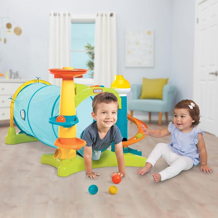 little tikes 2 in 1 Activity Tunnel, Indoor Outdoor Play for Kids Boys Girls 1-3 Years Old