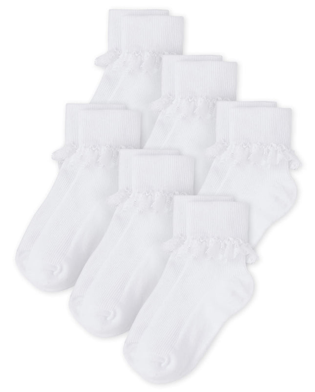 The Children's Place Girls' Turn Cuff Socks Variet