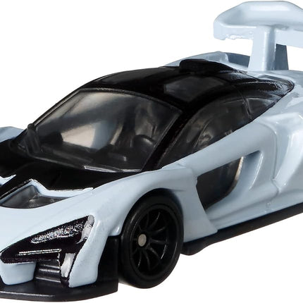 Hot Wheels Die Cast Modell McLAREN Senna - 1:64 Scale, Length 7 cm Premium Real Riders GRJ78